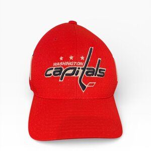 Adidas Washington Capitals Authentic NHL Headwear Hat - Size L/XL Flex Fit